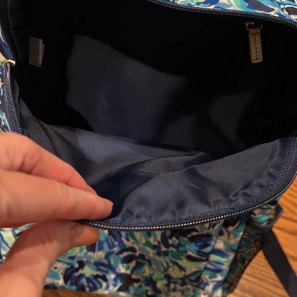 Lilly Pulitzer Bahia Backpack, pouch pencils, eraser lunch box High Maintenance - Picture 5 of 16